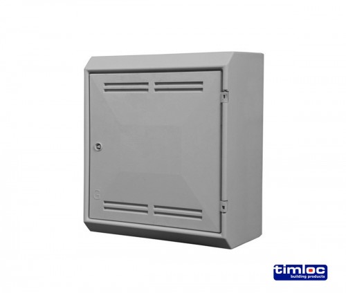 GAS METER BOX SURFACE MOUNTED 503X408X242 WHT          30015