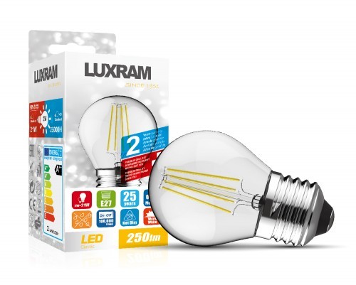 GOLF BALL LED BULB WARM WHITE E27 2W 2700K 