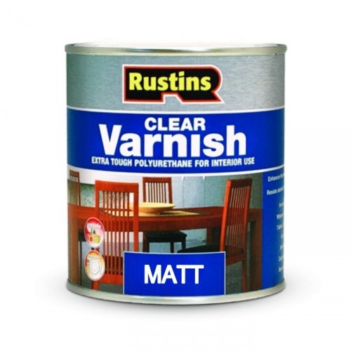 RUSTINS POLYURETHANE VARNISH CLEAR MATT 1L