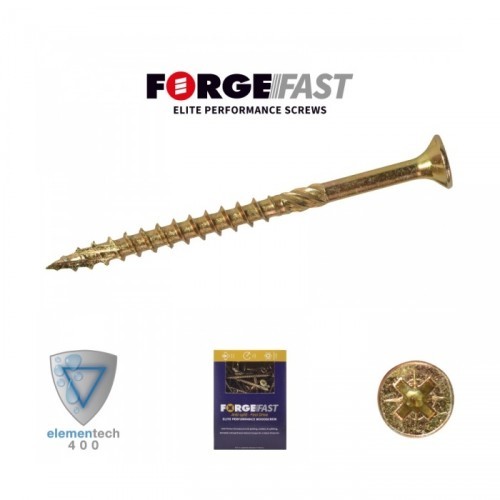 FORGEFAST ZY ELITE WOODSCREW 5.0X50 TUB OF 600