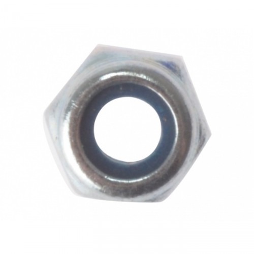 M8 NYLON LOCKING NUT BRIGHT ZINC PLATED PACK OF 100