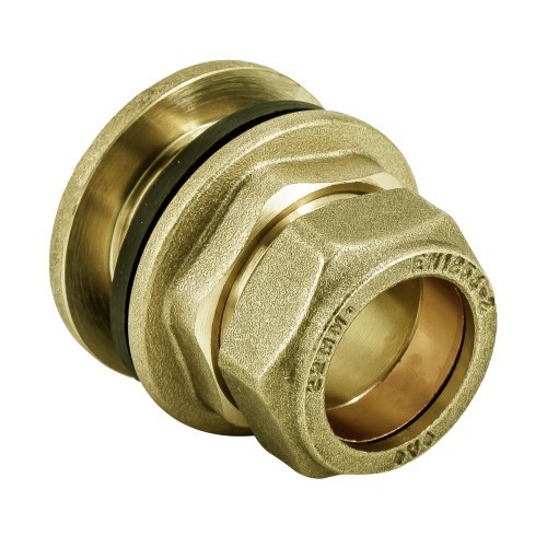 COMPRESSION FLANGED TANK CONNECTOR 22MM