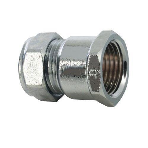 CXFI COMPRESSION COUPLER 22MMX3/4" CHROME PLATED