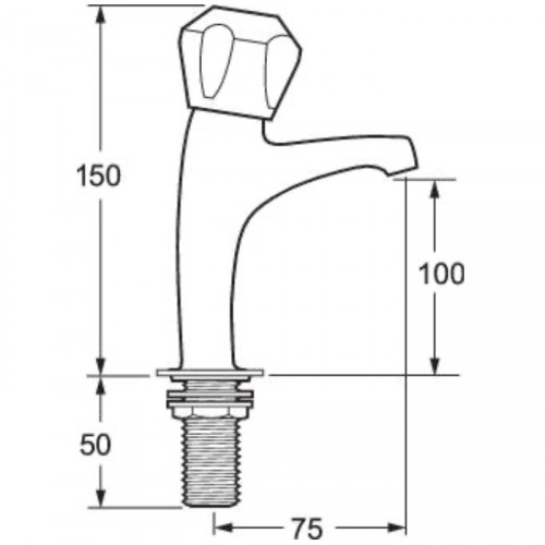 METHVEN/DEVA PROFILE STANDARD HIGH NECK SINK TAPS