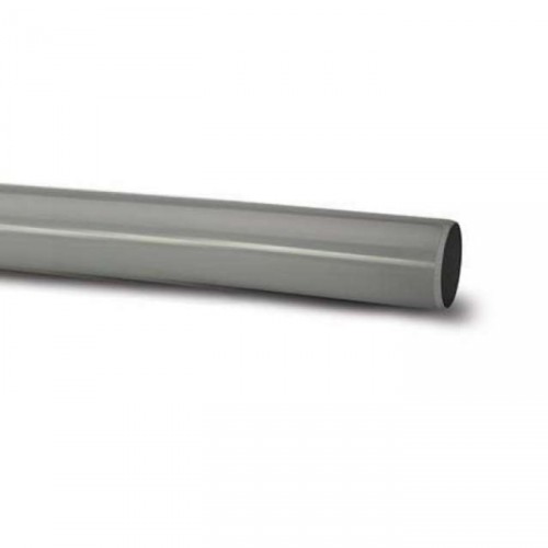 PLAIN ENDED PIPE 110MM 3M LENGTH GREY