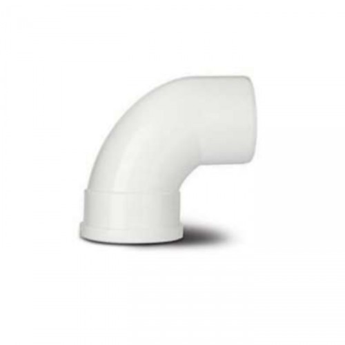 SINGLE SOCKET BEND 110MM 92.5 DEG WHITE