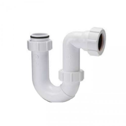 POLY TUBULAR SWIVEL P TRAP WHITE WT53 75MM SEAL 40MM