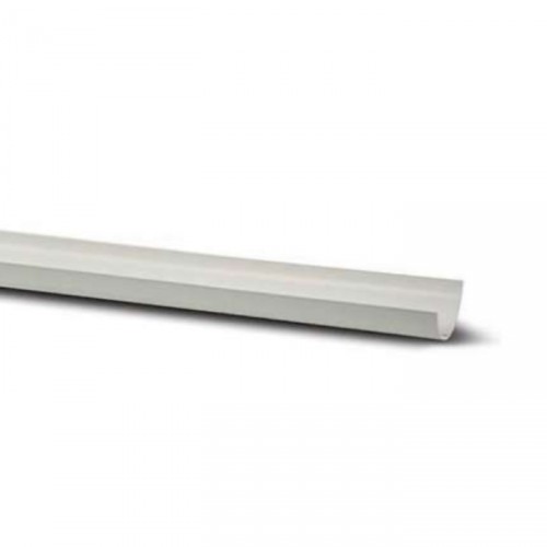 POLY HALF ROUND GUTTER WHITE RR100 112MM 2M