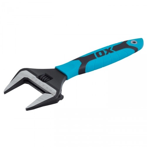 OX PRO ADJUSTABLE WRENCH EXTRA WIDE JAW 12"