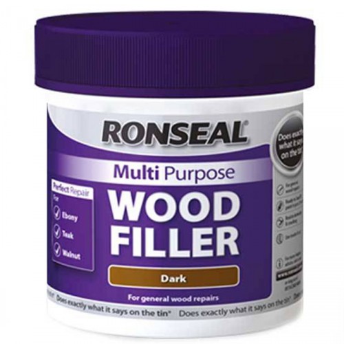 RONSEAL MULTI-PURPOSE WOODFILLER DARK 465G TUB