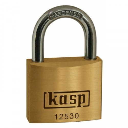 KASP 125 PREMIUM BRASS PADLOCK 30MM