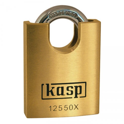 KASP 125 PREMIUM BRASS PADLOCK CLOSE SHACKLE 50MM