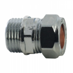 CXMI COMPRESSION COUPLER 22MMX3/4" CHROME PLATED