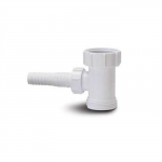 POLY WASHING MACHINE TRAP WHITE WT61 ADAPTOR 40MM